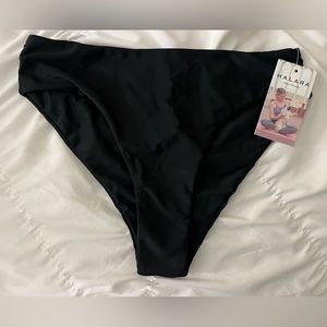 NWT HALARA black triangle bikini bottom separate